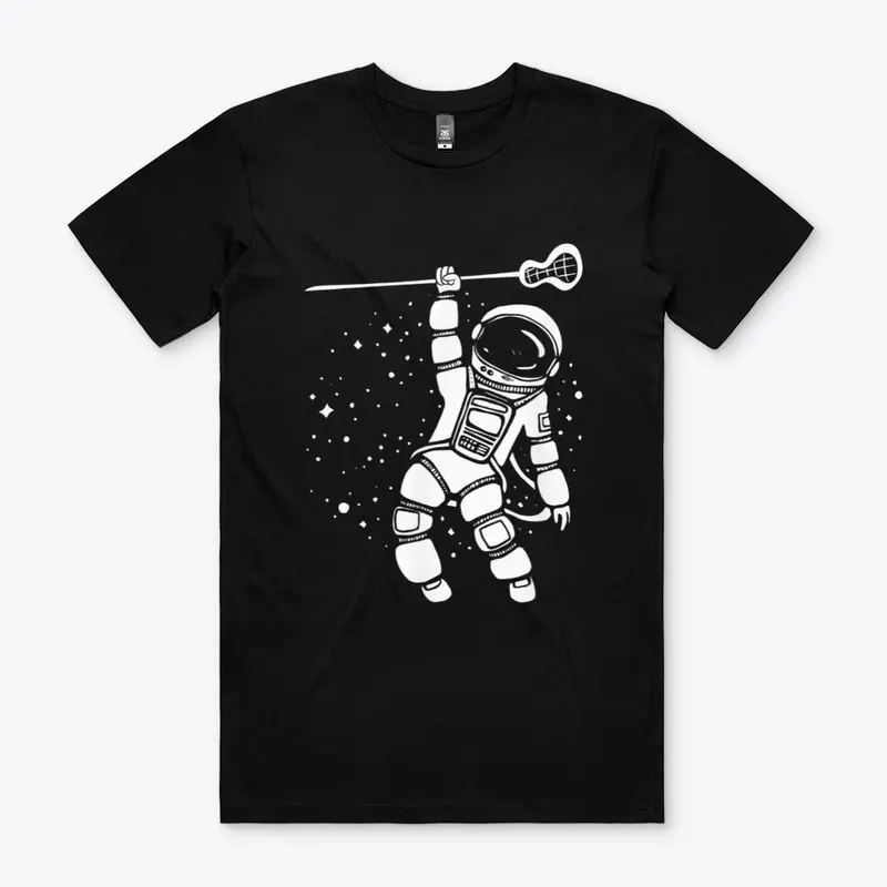 Cool Space Astronaut Lacrosse Player