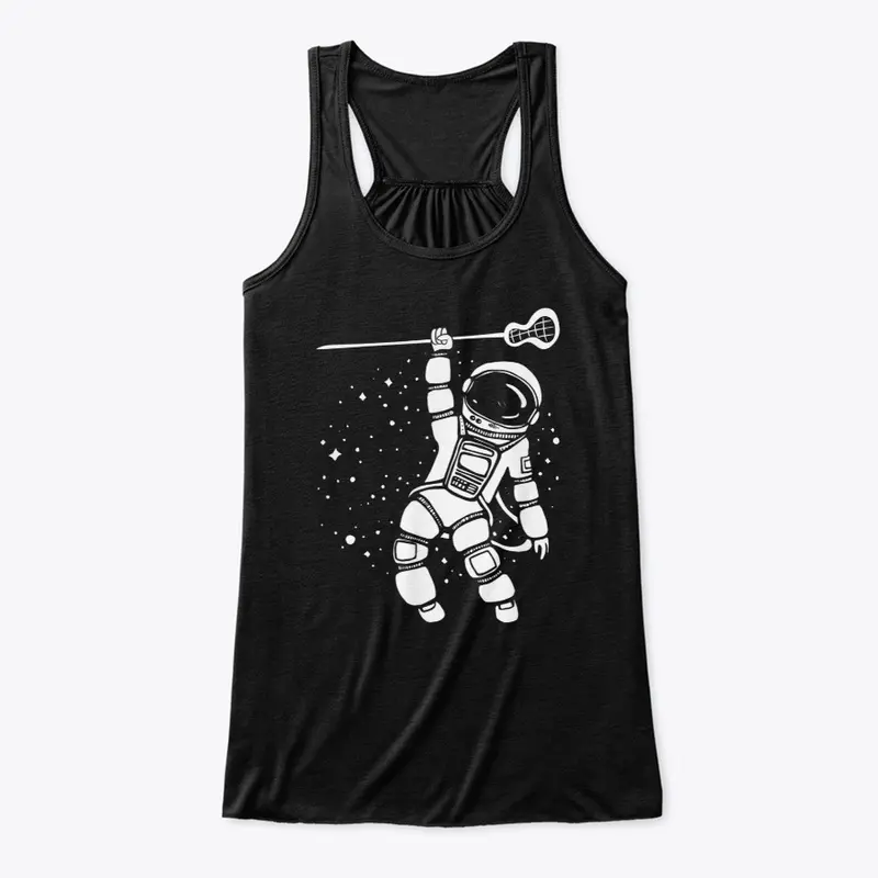 Cool Space Astronaut Lacrosse Player