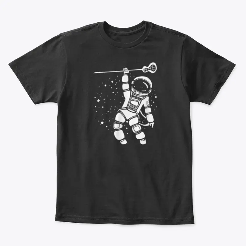 Cool Space Astronaut Lacrosse Player