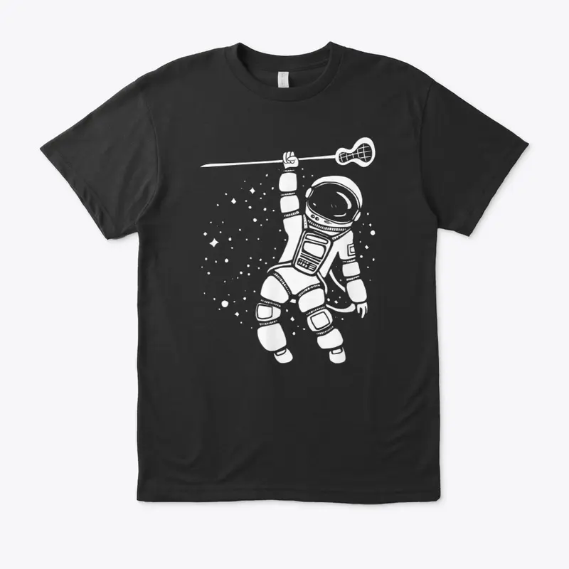 Cool Space Astronaut Lacrosse Player