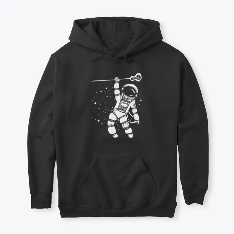 Cool Space Astronaut Lacrosse Player