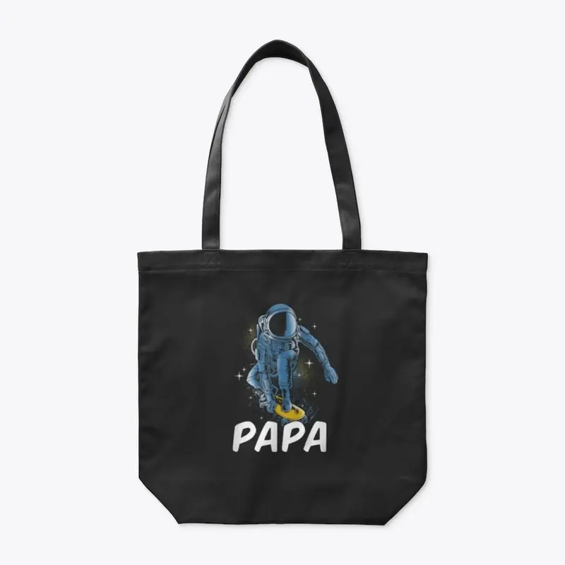 Astronaut Skateboarding  Papa