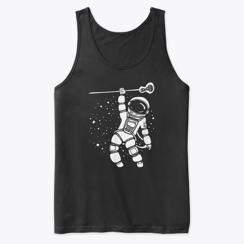 Cool Space Astronaut Lacrosse Player