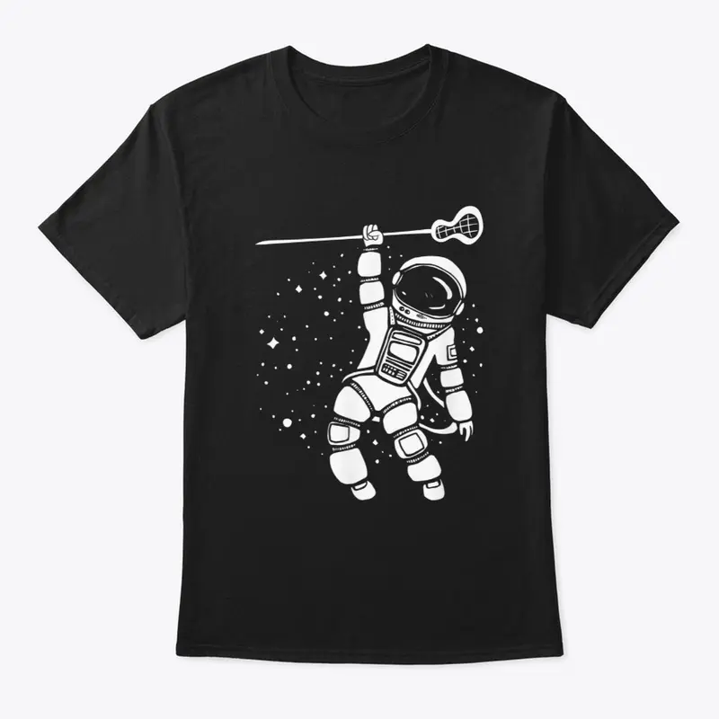 Cool Space Astronaut Lacrosse Player