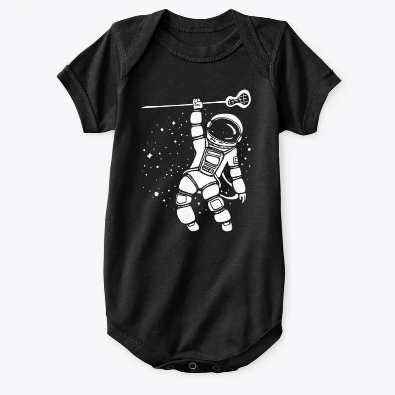 Cool Space Astronaut Lacrosse Player